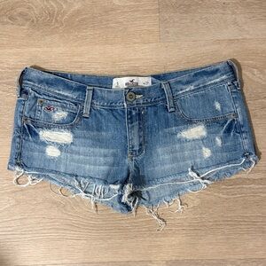 Vintage Hollister Ultra Low Rise denim shorts 5 27